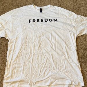 Gildan White Freedom Tee